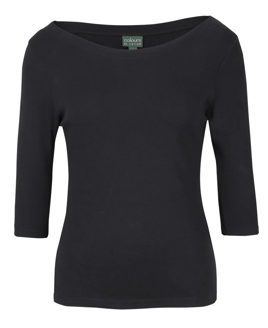 C of C Ladies 3/4 Sleeve Boat Neck Tee - Image 2