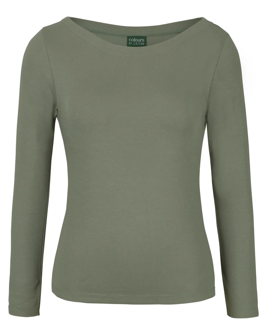 C of C Ladies L/S Boat Neck Tee - Image 4