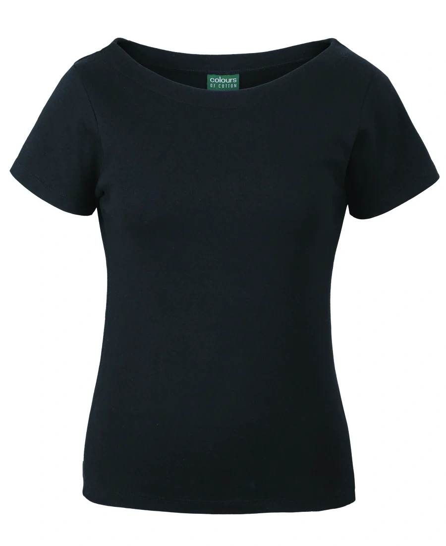 C of C Ladies Boat Neck Tee - Image 2