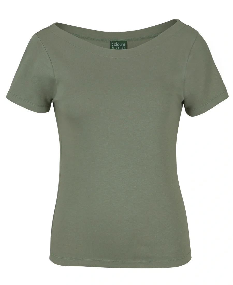 C of C Ladies Boat Neck Tee - Image 4