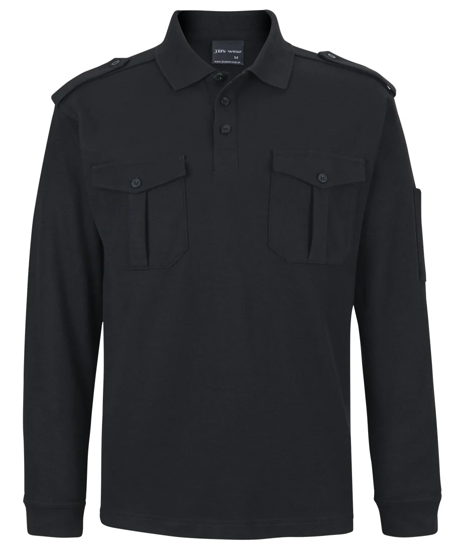 JB's L/S 250 Epaulette Polo - Image 2
