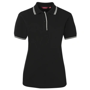 JB's Ladies Contrast Polo - Thumbnail Image 2