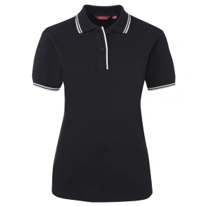JB's Ladies Contrast Polo - Thumbnail Image 4