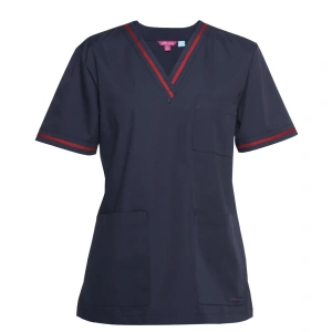 JB's Ladies Contrast Scrubs Top - Thumbnail Image 2