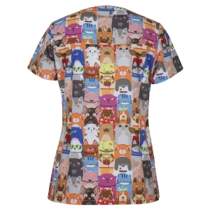 JB's Ladies Scrub Top Printed - Thumbnail Image 7