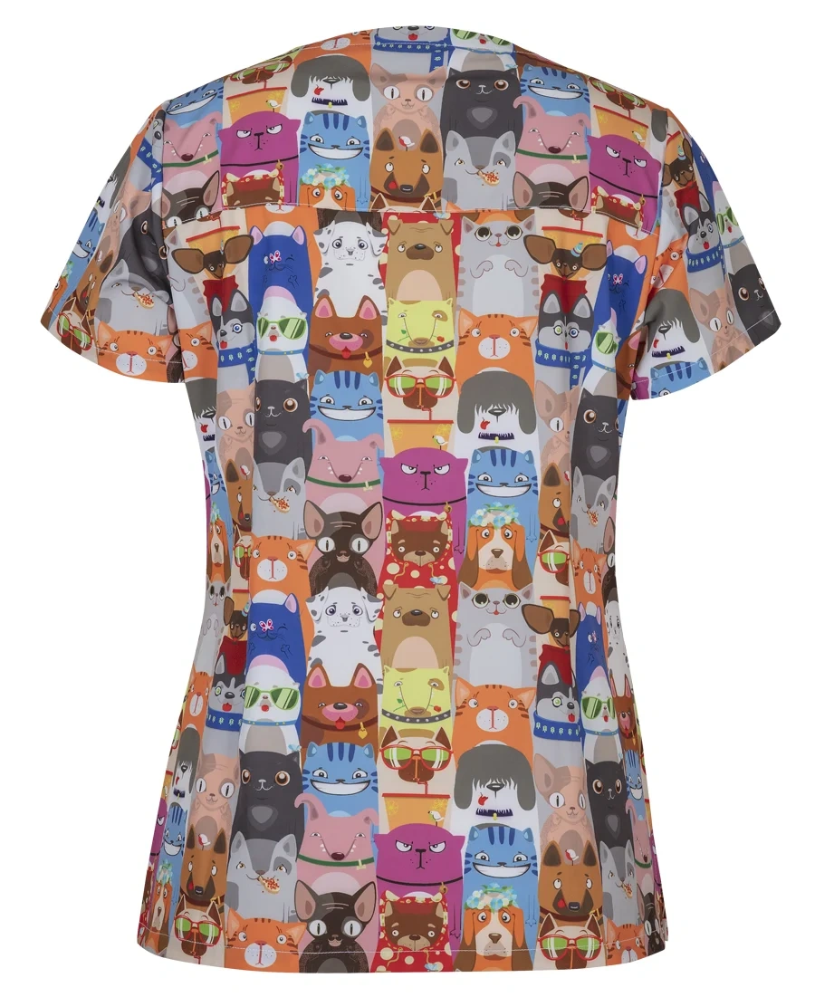 JB's Ladies Scrub Top Printed - Image 7