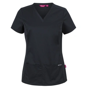 JB's Ladies Premium Stretch Panel Scrub Top - Thumbnail Image 2