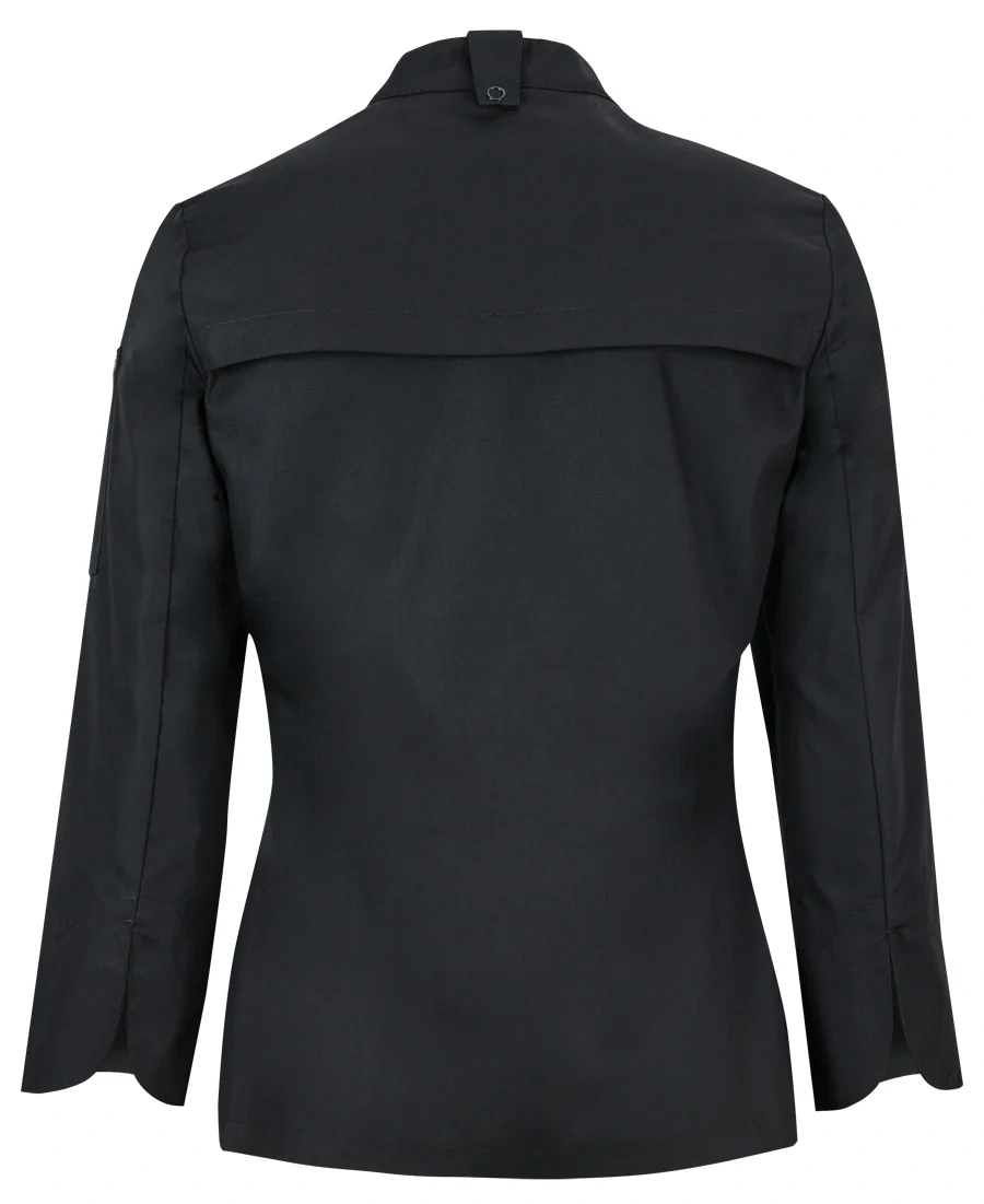 JB's Ladies L/S Snap Button Chef Jacket - Image 3
