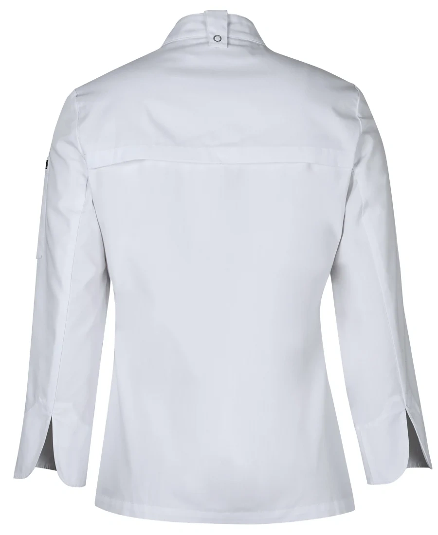 JB's Ladies L/S Snap Button Chef Jacket - Image 5