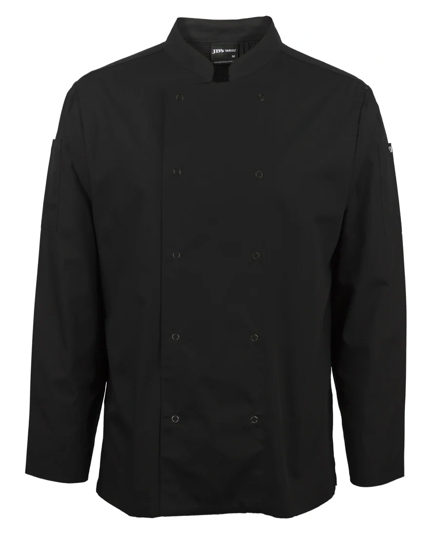 JB's L/S Snap Button Chefs Jacket - Image 2