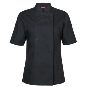 JB's Ladies S/S Snap Button Chef Jacket - Thumbnail Image 2