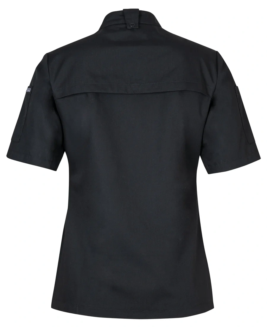 JB's Ladies S/S Snap Button Chef Jacket - Image 3