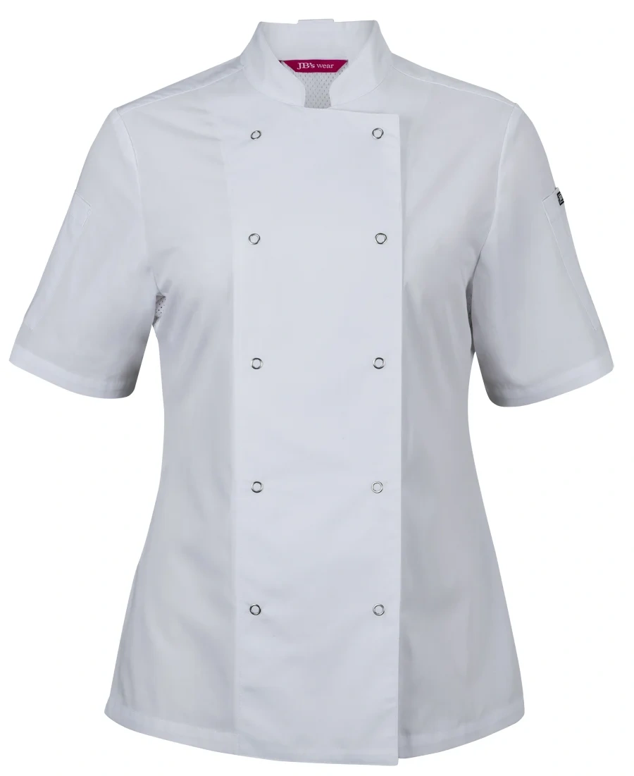 JB's Ladies S/S Snap Button Chef Jacket - Image 4