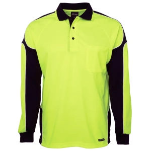 JB's Hi Vis L/S Arm Panel Polo - Thumbnail Image 2