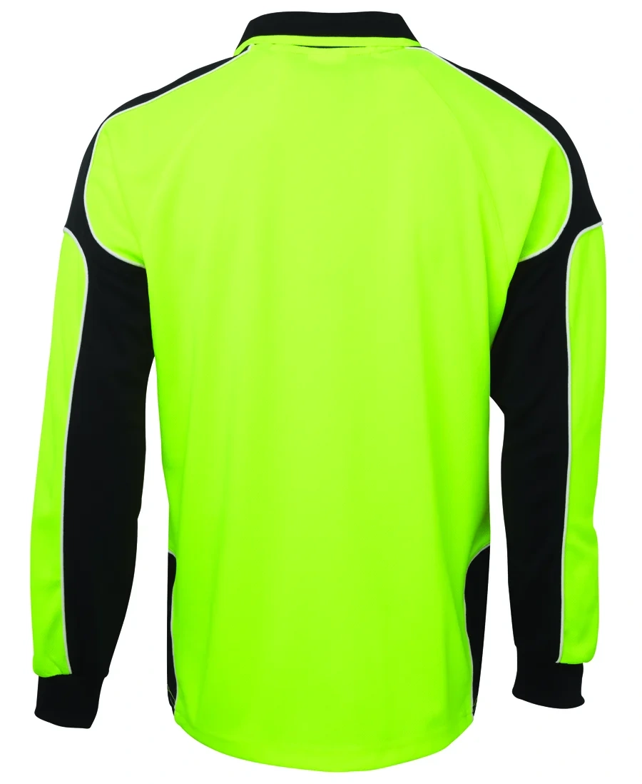 JB's Hi Vis L/S Arm Panel Polo - Image 3