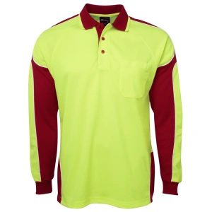 JB's Hi Vis L/S Arm Panel Polo - Thumbnail Image 4