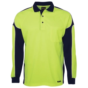 JB's Hi Vis L/S Arm Panel Polo - Thumbnail Image 6