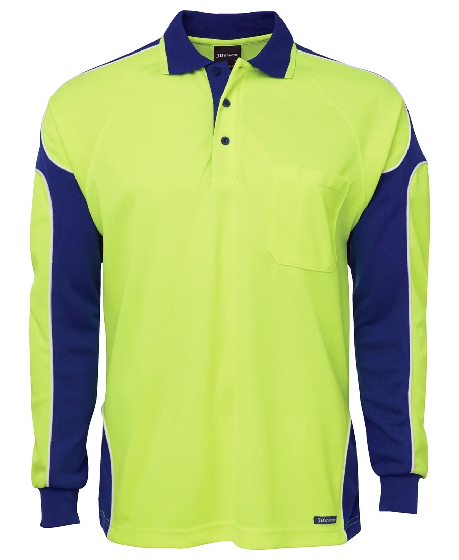 JB's Hi Vis L/S Arm Panel Polo - Image 8