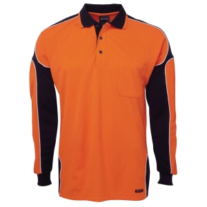 JB's Hi Vis L/S Arm Panel Polo - Thumbnail Image 10