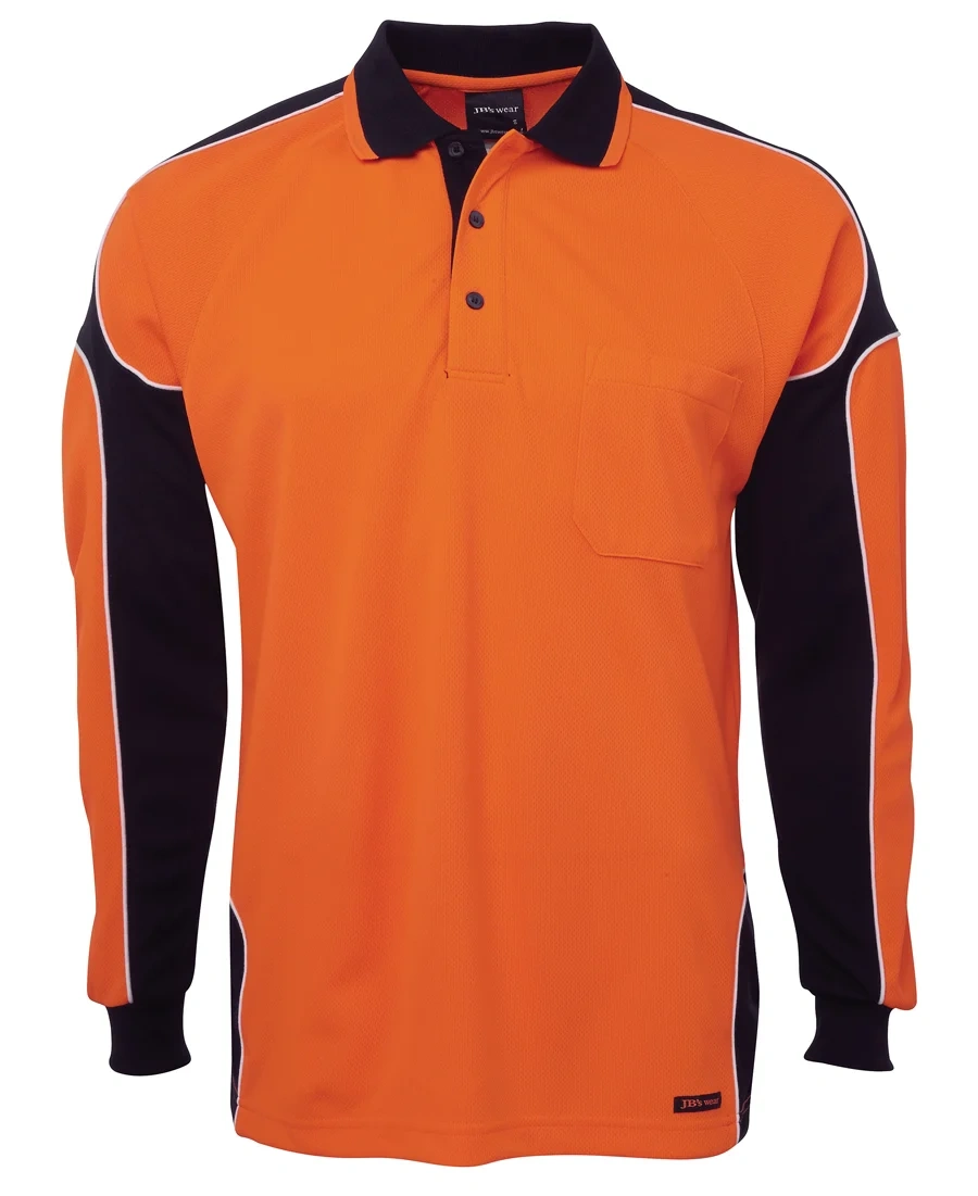 JB's Hi Vis L/S Arm Panel Polo - Image 10