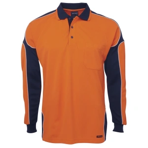 JB's Hi Vis L/S Arm Panel Polo - Thumbnail Image 12