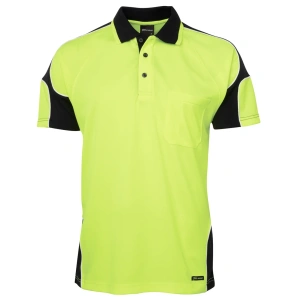 JB's Hi Vis S/S Arm Panel Polo - Thumbnail Image 2