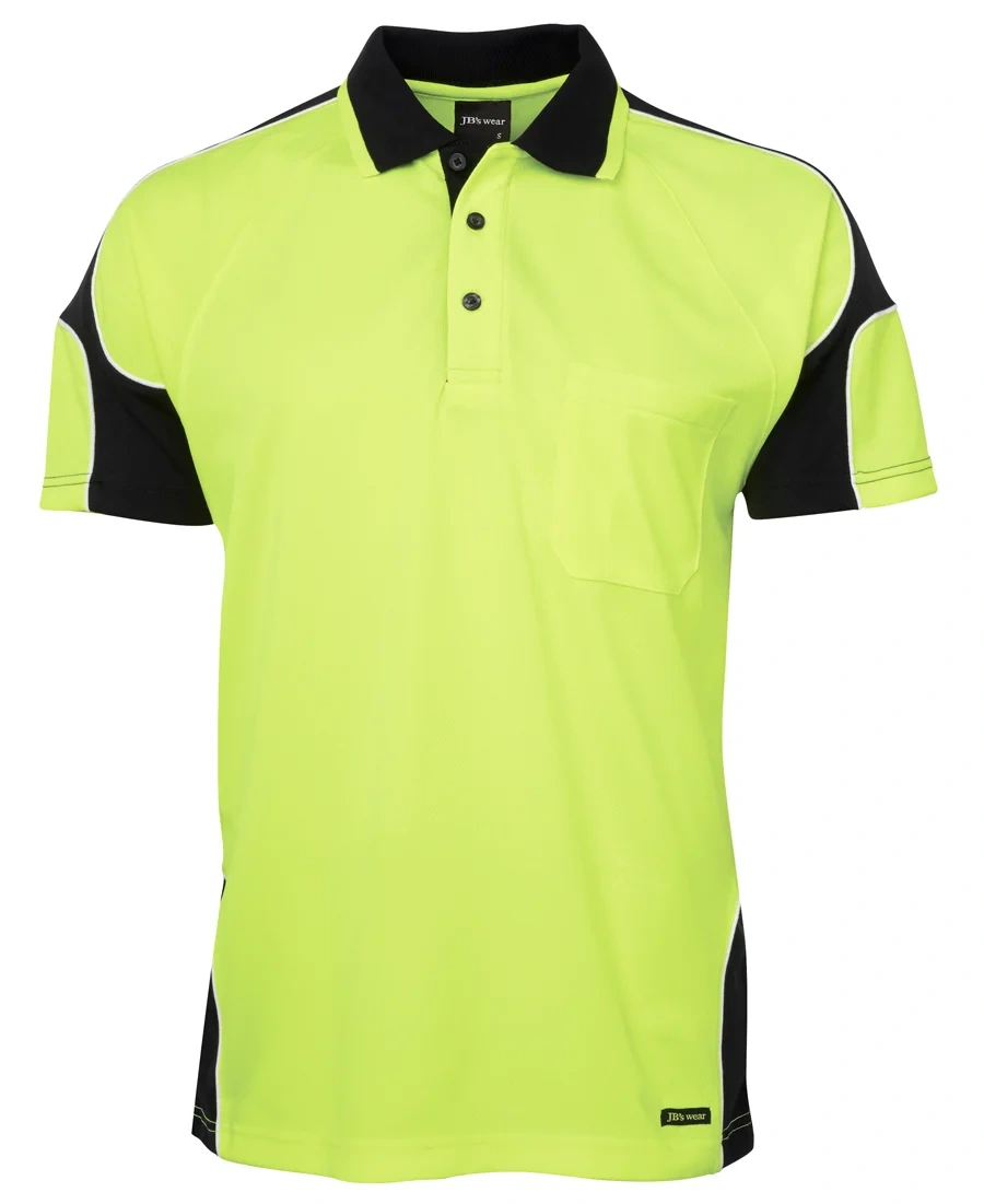 JB's Hi Vis S/S Arm Panel Polo - Image 2