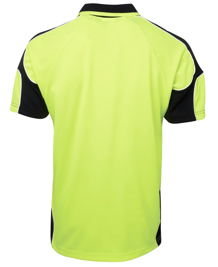 JB's Hi Vis S/S Arm Panel Polo - Image 3