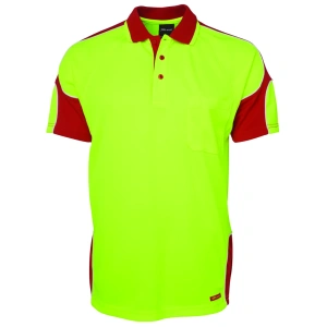 JB's Hi Vis S/S Arm Panel Polo - Thumbnail Image 4