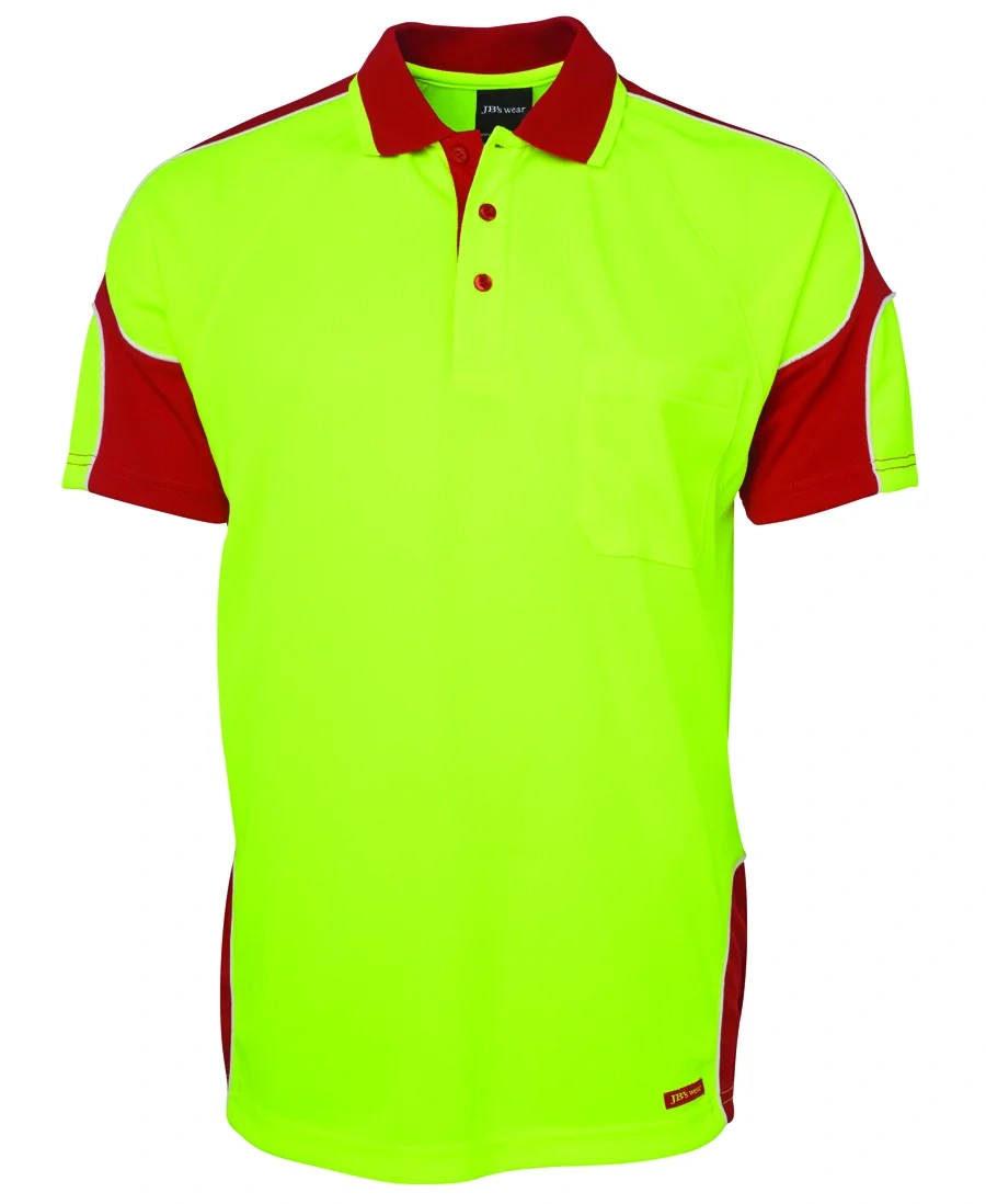 JB's Hi Vis S/S Arm Panel Polo - Image 4