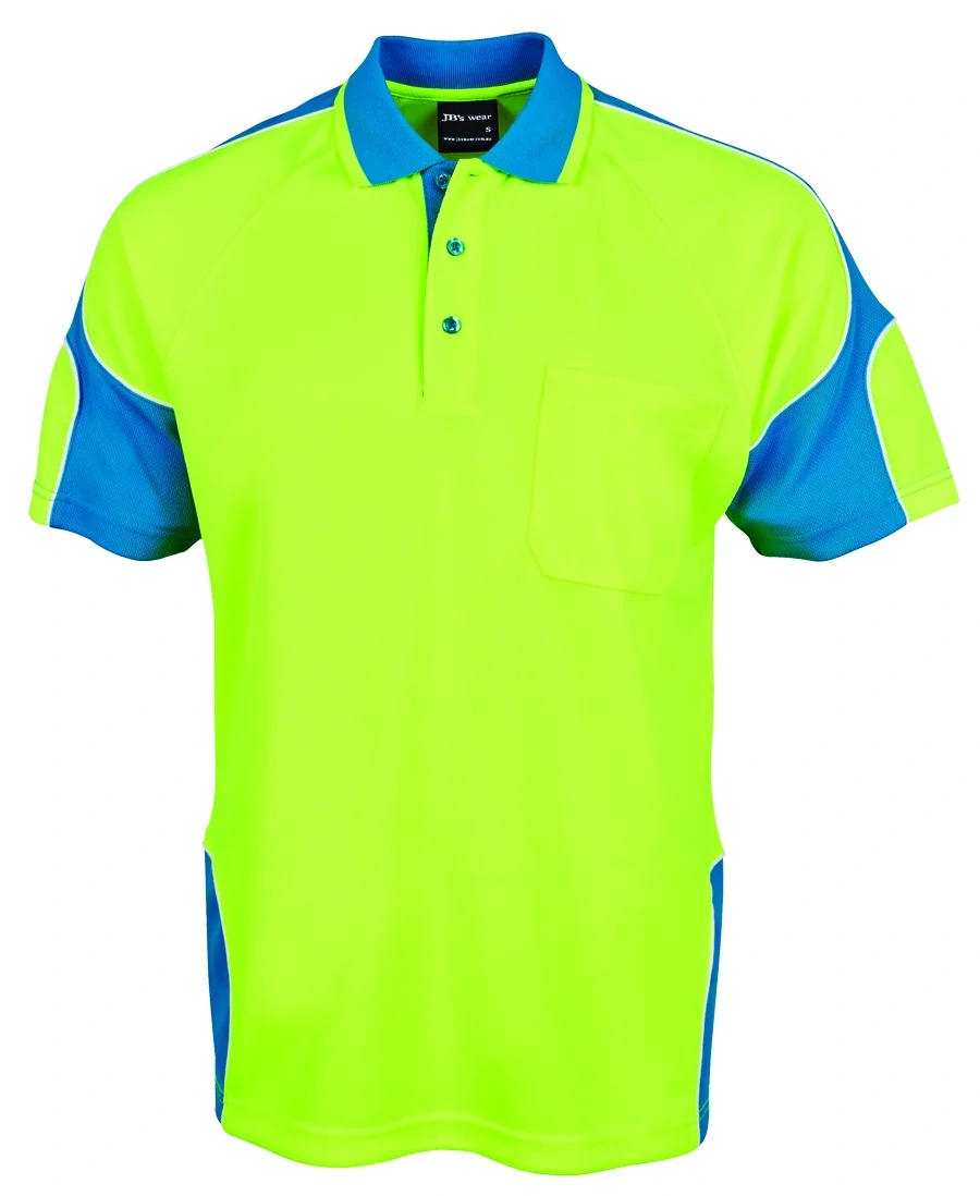 JB's Hi Vis S/S Arm Panel Polo - Image 6