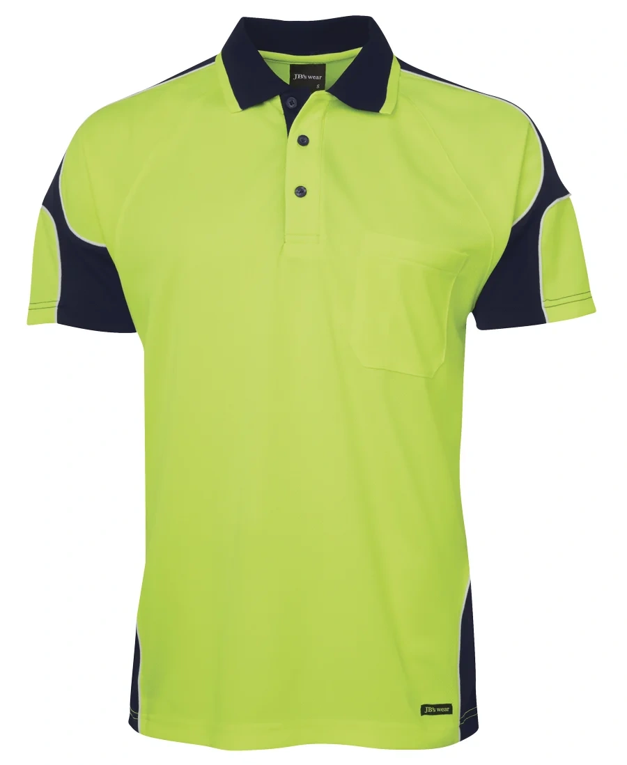 JB's Hi Vis S/S Arm Panel Polo - Image 8