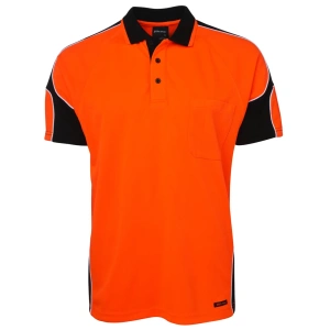 JB's Hi Vis S/S Arm Panel Polo - Thumbnail Image 12