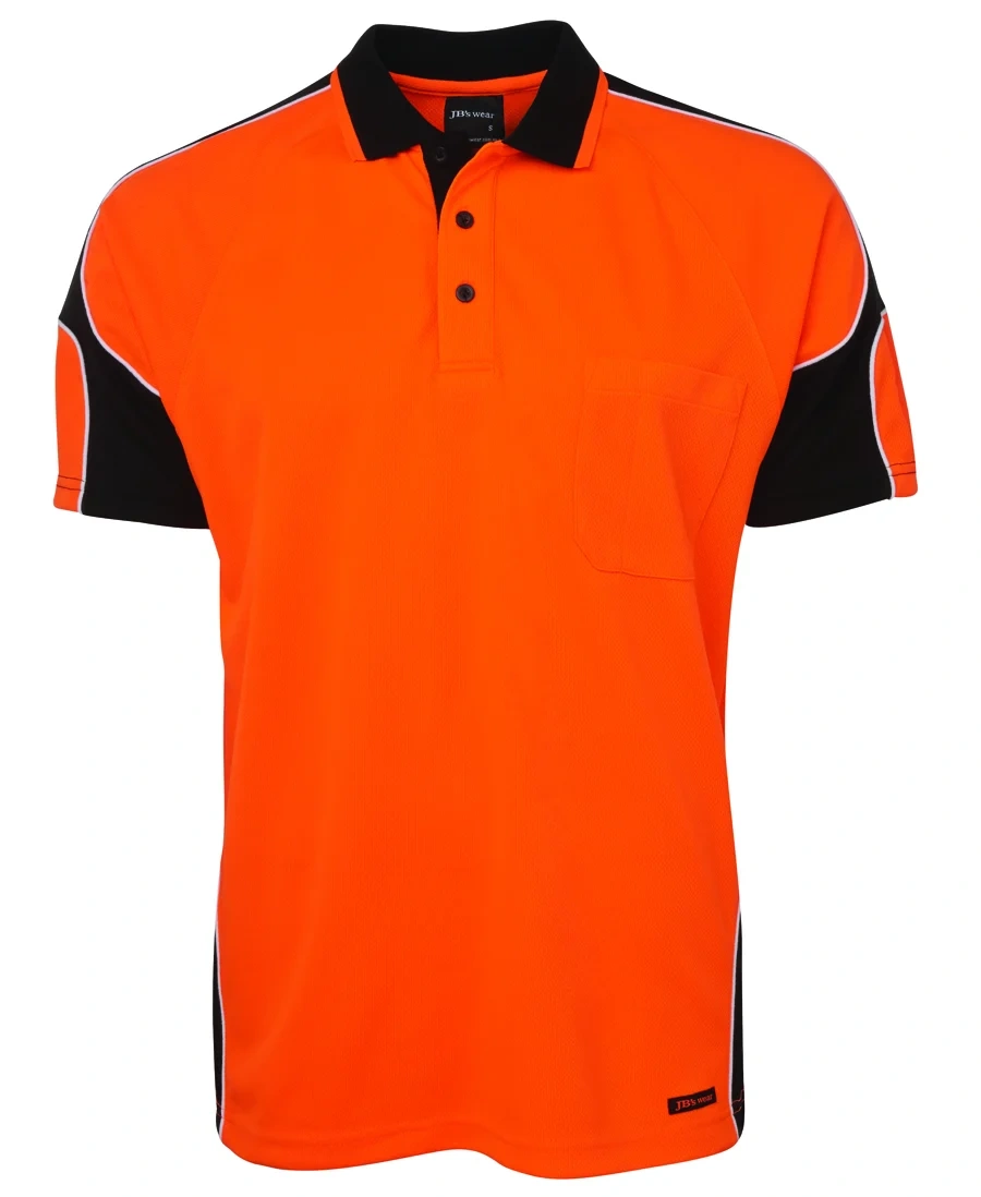 JB's Hi Vis S/S Arm Panel Polo - Image 12