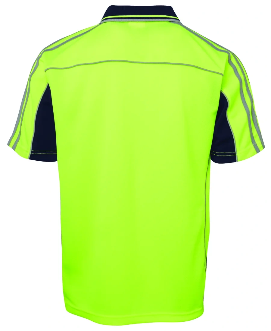 JB's Hi Vis S/S Arm Tape Polo - Image 3