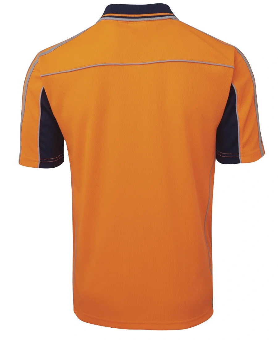 JB's Hi Vis S/S Arm Tape Polo - Image 5