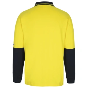 JB's Hi Vis L/S Cotton Polo - Thumbnail Image 3