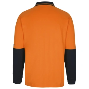 JB's Hi Vis L/S Cotton Polo - Thumbnail Image 7