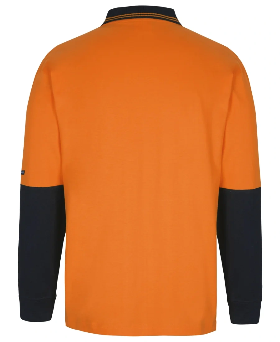 JB's Hi Vis L/S Cotton Polo - Image 7
