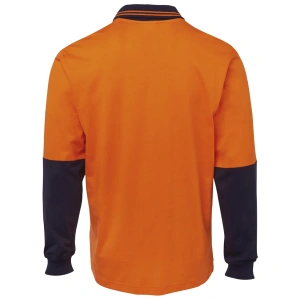 JB's Hi Vis L/S Cotton Polo - Thumbnail Image 9