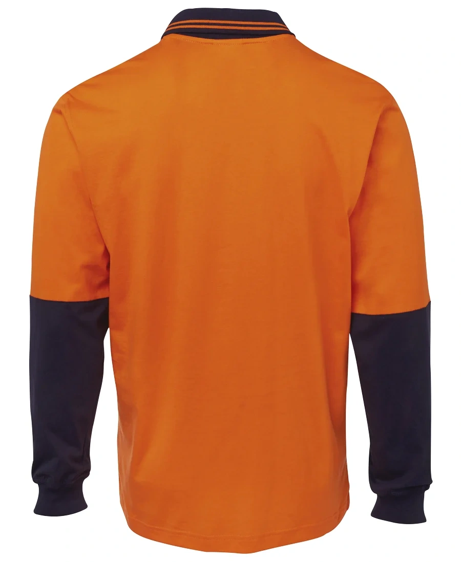 JB's Hi Vis L/S Cotton Polo - Image 9