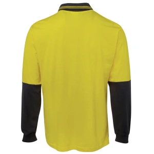 JB's Hi Vis L/S Cotton Polo - Thumbnail Image 5
