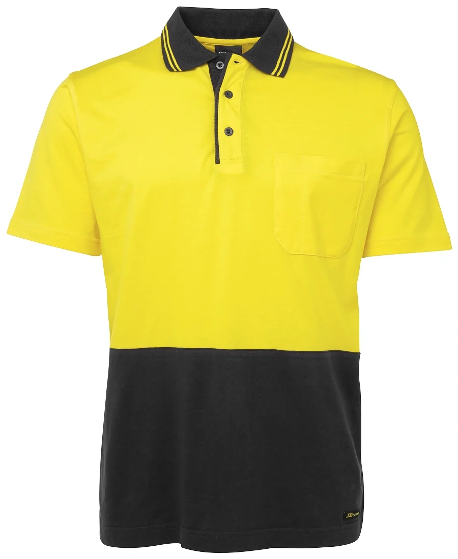 JB's Hi Vis S/S Cotton Polo - Image 2