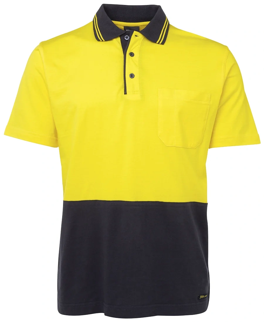 JB's Hi Vis S/S Cotton Polo - Image 4