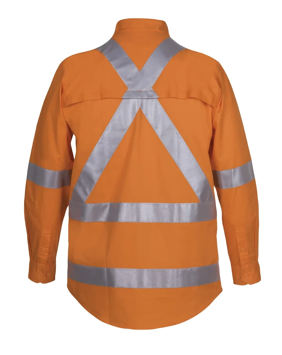 JB's Hi Vis 150g NSW/QLD Rail X-Back Shirt - Image 3