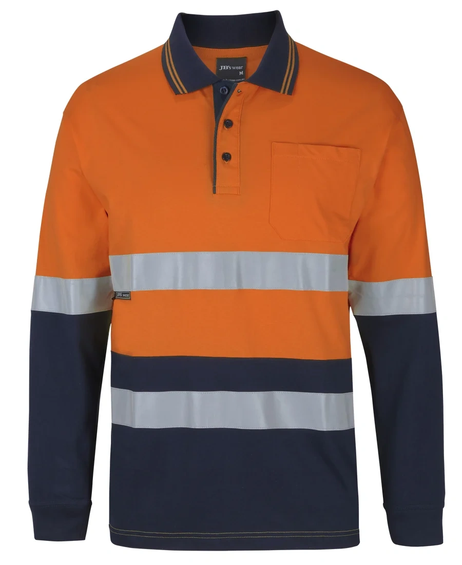 JB's Hi Vis (D+N) L/S Cotton Polo - Image 8