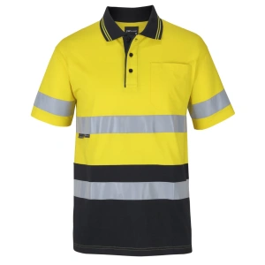 JB's Hi Vis (D+N) S/S Cotton Polo - Thumbnail Image 2