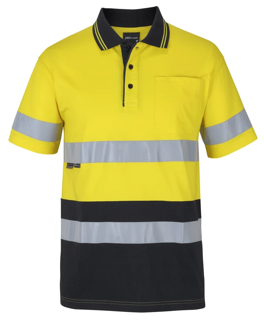 JB's Hi Vis (D+N) S/S Cotton Polo - Image 2