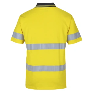 JB's Hi Vis (D+N) S/S Cotton Polo - Thumbnail Image 3