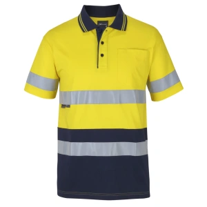 JB's Hi Vis (D+N) S/S Cotton Polo - Thumbnail Image 4
